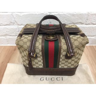 グッチ(Gucci)のOLD GUCCI オールドグッチ シェリーライン スプリーム ボストンバッグ(ボストンバッグ)