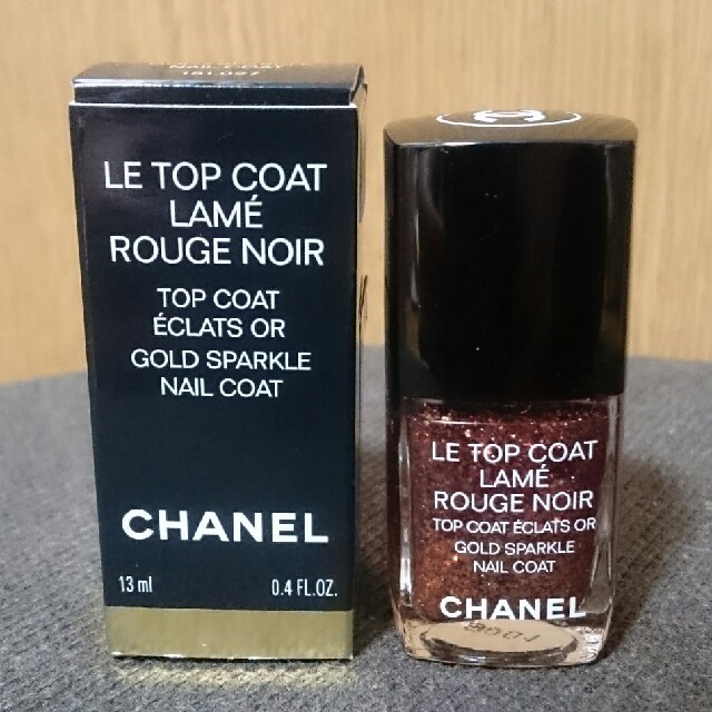 CHANEL(シャネル)のCHANEL トップコート ラメ ルージュ ヌワール コスメ/美容のネイル(ネイルトップコート/ベースコート)の商品写真