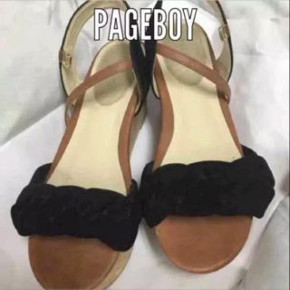 ページボーイ(PAGEBOY)のPAGEBOY 三つ編み サンダル サンダル ウェッジソール ヒール(サンダル)