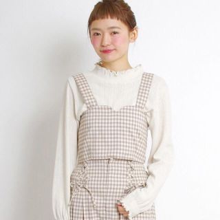 クリスプ(Crisp)の＊クリスプ シャーリングパターンメッシュtシャツ アイボリー 未使用＊(シャツ/ブラウス(長袖/七分))