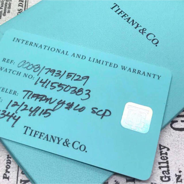 Tiffany & Co.(ティファニー)の6月手数料改定前ラスト値引き★ティファニー イーストウエスト Tiffany 箱 レディースのファッション小物(腕時計)の商品写真
