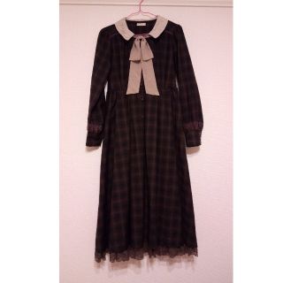 アクシーズファム(axes femme)の🎀値下げ　axes femme クラシカル　ロングワンピース　　リボン　レトロ(ロングワンピース/マキシワンピース)