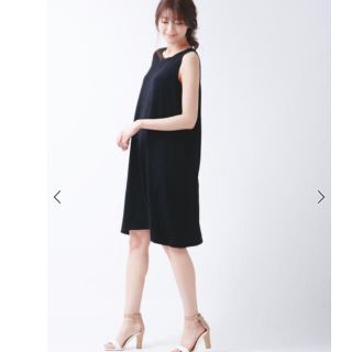 ルージュヴィフ(Rouge vif)のRouge vif 新品 ブラックワンピース(ひざ丈ワンピース)