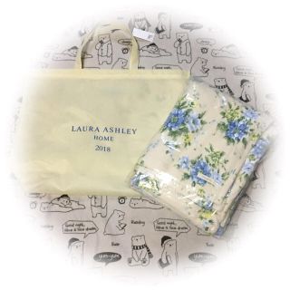 ローラアシュレイ(LAURA ASHLEY)の発送前セール！【新品】LAURA ASHLEYライトブランケット デルフィニウム(毛布)