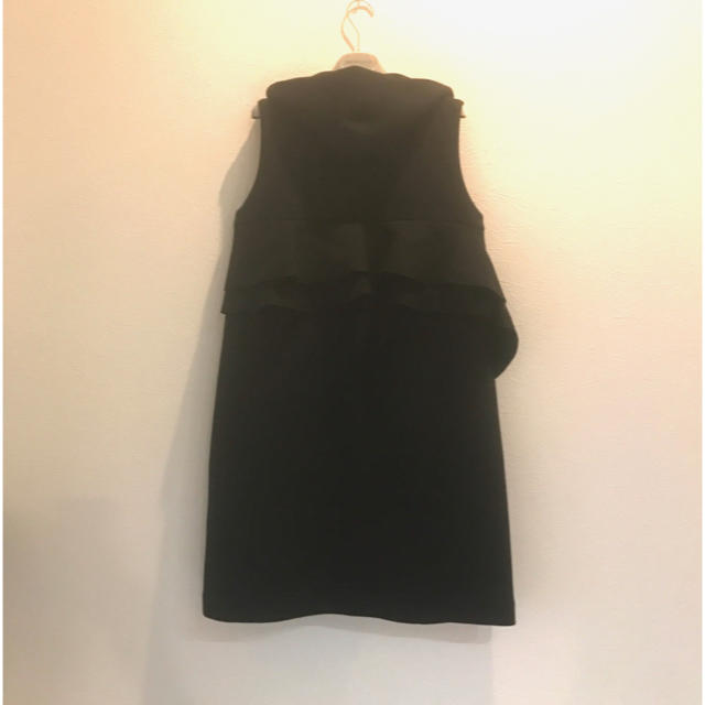 美品☆ yori 17SS ボンディングロングジレ 黒 ヨリ yoriジレの通販 by