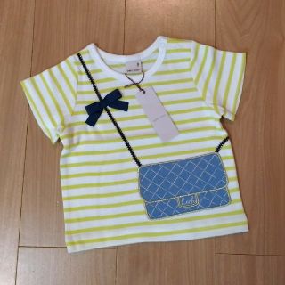 プティマイン(petit main)の専用！！プティマイン♡ボーダーポシェットTシャツ 80㎝(Ｔシャツ)