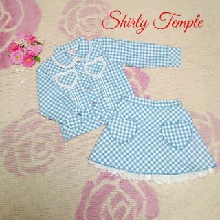 シャーリーテンプル(Shirley Temple)の♡880♡シャーリーテンプル♡ギンガム♪♡ハートレース♡セット♪☆♡110cm♡(スカート)