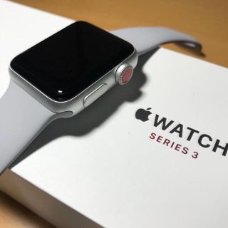 アップルウォッチ(Apple Watch)の極美品 Apple Watch series3 38mm セルラー (その他)