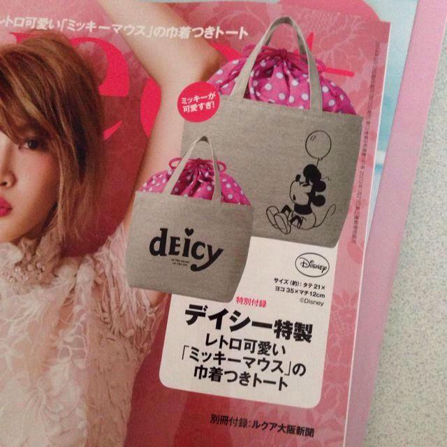 deicy(デイシー)のdeicyコラボ♡ミッキー巾着つきトート レディースのバッグ(トートバッグ)の商品写真