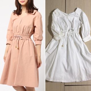 ジルバイジルスチュアート(JILL by JILLSTUART)の未使用 ジルバイ シャツワンピース ホワイト CanCam掲載(ひざ丈ワンピース)