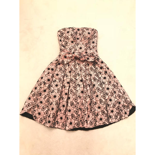 （美品、送料込！）ピンク フラワー ドレス