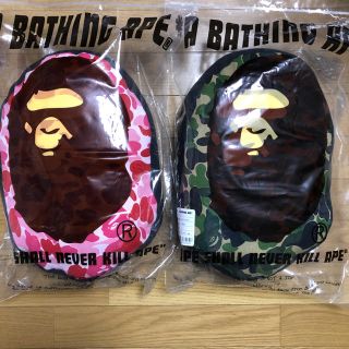 アベイシングエイプ(A BATHING APE)の17ss A BATHING APE bape head クッション 2色セット(その他)