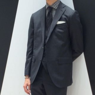 スーツカンパニー(THE SUIT COMPANY)の(スーツカンパニー)CANONICOベスト付きスリーピースーツ/高級イタリア生地(セットアップ)