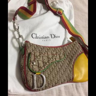 クリスチャンディオール(Christian Dior)の美品レア Dior ラスタカラー ショルダーバッグ(ショルダーバッグ)