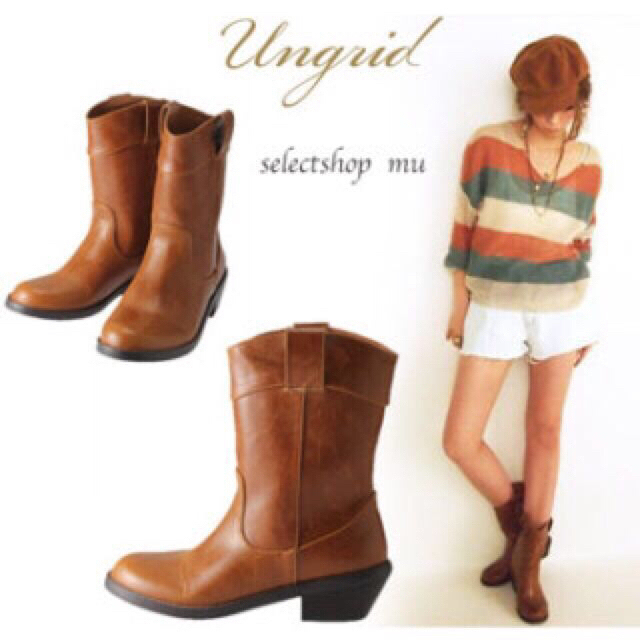 Ungrid(アングリッド)のウエスタンブーツ👢 レディースの靴/シューズ(ブーツ)の商品写真