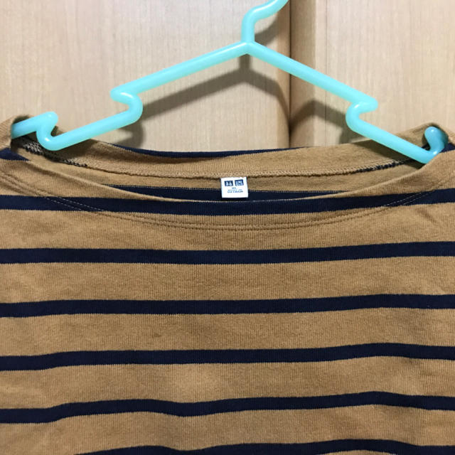 UNIQLO(ユニクロ)のボートネックボーダーTシャツ レディースのトップス(Tシャツ(長袖/七分))の商品写真
