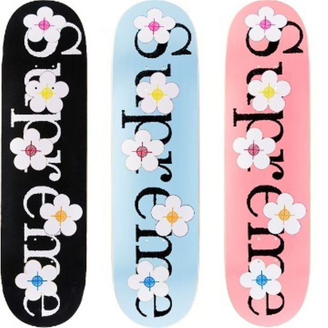 Supreme - 4枚セット Supreme17SS - Flowers Skateboard
