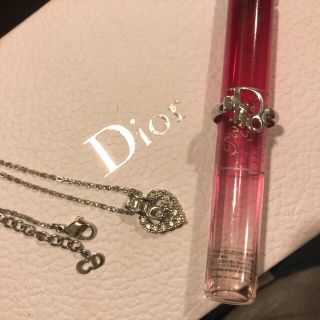 クリスチャンディオール(Christian Dior)のDior★ヴィンテージネックレス＆Diorロゴリング セット★(ネックレス)