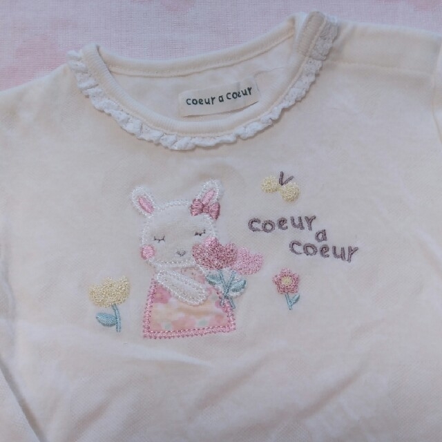 coeur a coeur(クーラクール)のもーもー様専用 80 長袖Tシャツ キッズ/ベビー/マタニティのベビー服(~85cm)(Ｔシャツ)の商品写真