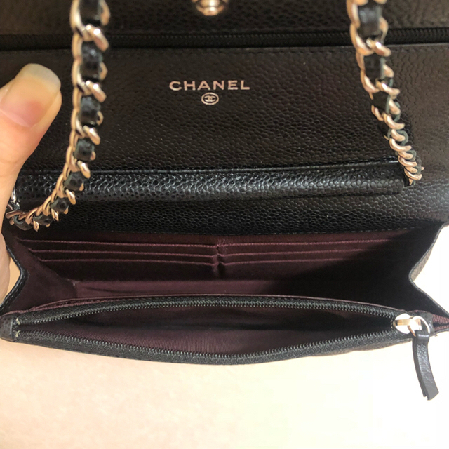 CHANEL(シャネル)のChanel シャネル チェーン ウォレット キャビアスキン レディースのバッグ(ショルダーバッグ)の商品写真