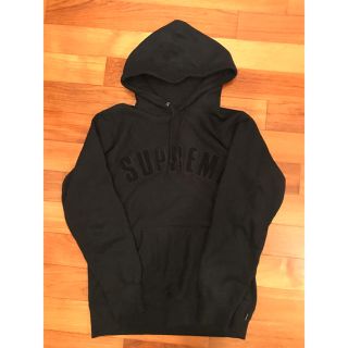 シュプリーム(Supreme)の黒 M supreme arc logo hooded sweatshirt(パーカー)