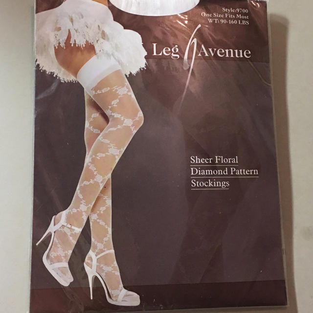 Leg Avenue(レッグアベニュー)のレッグアベニュー   上品な印象の花柄網タイツ 廃盤・終売品 レディースのレッグウェア(タイツ/ストッキング)の商品写真