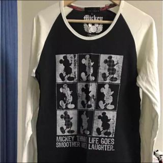 ディズニー(Disney)のかくもりさん専用【spinash】ミッキーTシャツ LL ディズニー 長袖(Tシャツ/カットソー(七分/長袖))