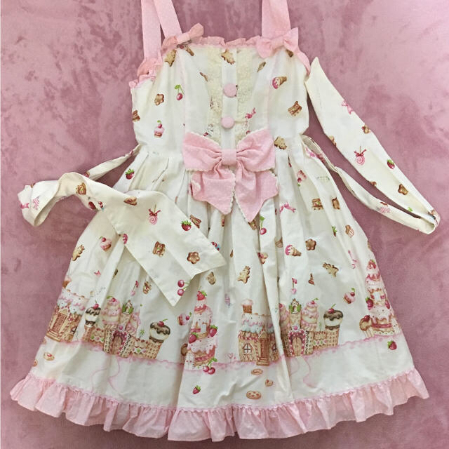 Angelic Pretty(アンジェリックプリティー)のお値下げ不可 Angelic Pretty  お菓子の国 JS レディースのワンピース(ひざ丈ワンピース)の商品写真