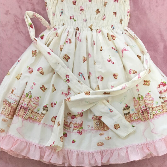 Angelic Pretty(アンジェリックプリティー)のお値下げ不可 Angelic Pretty  お菓子の国 JS レディースのワンピース(ひざ丈ワンピース)の商品写真