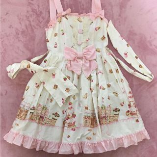 アンジェリックプリティー(Angelic Pretty)のお値下げ不可 Angelic Pretty  お菓子の国 JS(ひざ丈ワンピース)