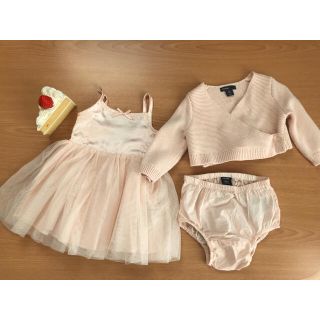 ベビーギャップ(babyGAP)のgap♡ピンク♡チュール♡コーデ(ワンピース)