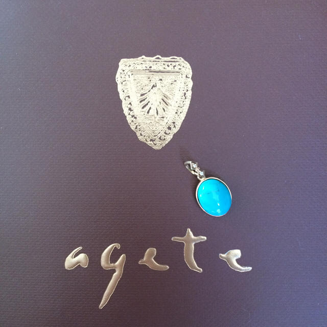 agete(アガット)のアガット  ターコイズ ダイヤ チャーム レディースのアクセサリー(チャーム)の商品写真