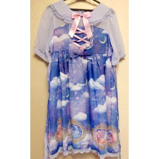 アンジェリックプリティー(Angelic Pretty)のニーハイ＆ワンピセット！ドリーミールナ DreamyLUNA(ミニワンピース)