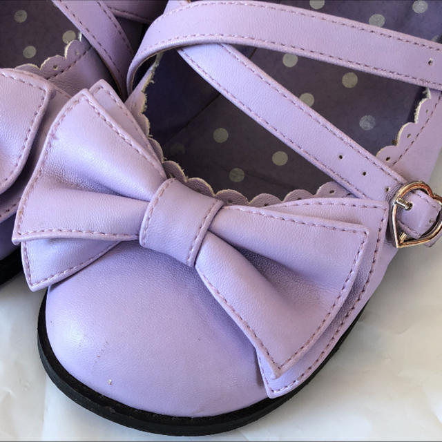 Angelic Pretty(アンジェリックプリティー)のAngelic Pretty ❤️Tea Party shoes ラベンダー❤️ レディースの靴/シューズ(その他)の商品写真