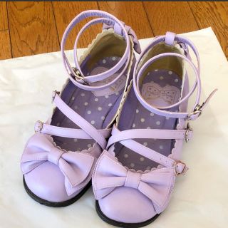 アンジェリックプリティー(Angelic Pretty)のAngelic Pretty ❤️Tea Party shoes ラベンダー❤️(その他)