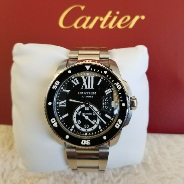 Cartier - プラチナムカルティエ  カリブル ダイバーSS　ベルト　W7100057②