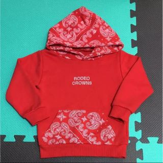 ロデオクラウンズ(RODEO CROWNS)のRODEOCROWNS✧ペイズリー柄✧キッズ✧パーカー✧完売品(Tシャツ/カットソー)