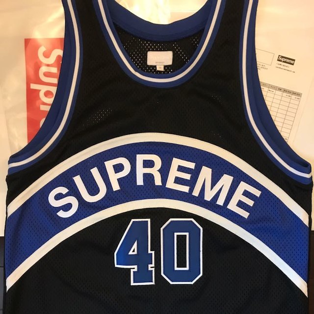 Supreme(シュプリーム)の17ss Supreme Curve Basketball Jersey 青M メンズのトップス(タンクトップ)の商品写真
