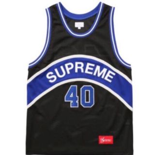 シュプリーム(Supreme)の17ss Supreme Curve Basketball Jersey 青M(タンクトップ)