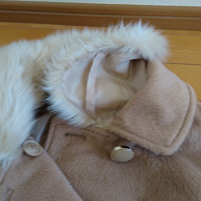 新品♡コート♡4L♡襟ファー取り外し可能 レディースのジャケット/アウター(ロングコート)の商品写真