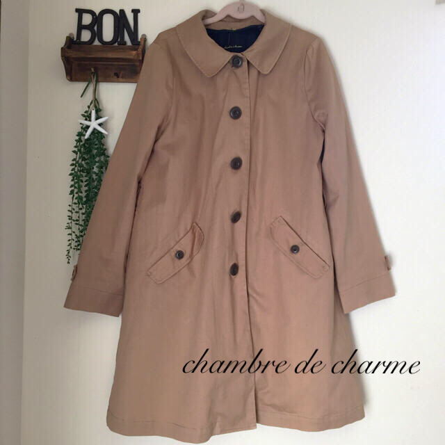 chambre de charme(シャンブルドゥシャーム)の値下げ延長♡ シャンブルドゥシャーム トレンチコート レディースのジャケット/アウター(トレンチコート)の商品写真