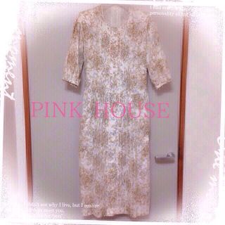 ピンクハウス(PINK HOUSE)の《ピンクハウス》上品な青い小花ワンピース(ロングワンピース/マキシワンピース)