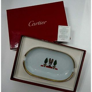 カルティエ(Cartier)の*しろくま様専用* カルティエ リモージュ 灰皿 未使用・箱付(小物入れ)