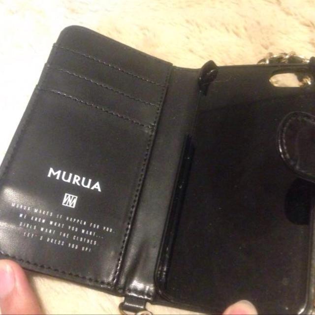 MURUA(ムルーア)のムルーア♡チェーン付きiPhoneケース スマホ/家電/カメラのスマホアクセサリー(モバイルケース/カバー)の商品写真