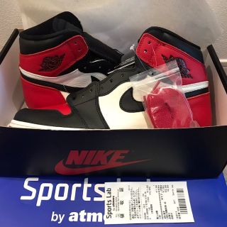 ナイキ(NIKE)の本日値下 ジョーダン 1 RETRO HIGH OG BRED TOE(スニーカー)