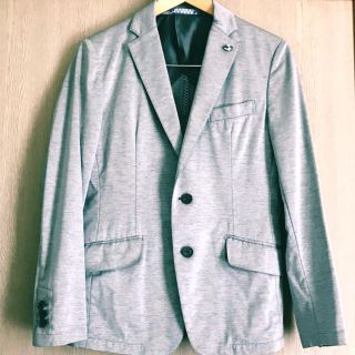 コムサメン(COMME CA MEN)のダディ様専用☆COMSAMEN＊細身＊ラペルピン付きグレージャケット(テーラードジャケット)