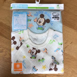 ディズニー(Disney)のミッキー長袖カバーオール肌着(カバーオール)