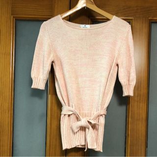 アイグナー(AIGNER)のアイグナー ピンク サマーニット(ニット/セーター)