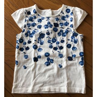 ジンボリー(GYMBOREE)の桃子様専用 JANIE&JACK Tシャツ 、ブルー花柄トップス(Tシャツ/カットソー)