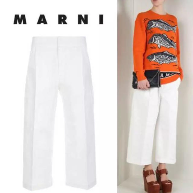 Marni(マルニ)の☆値下げ中☆MARNI ワイドクロップデニム レディースのパンツ(デニム/ジーンズ)の商品写真